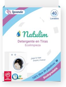 natulim detergente tiras Natulim - Detergente en Tiras para Lavadora (40 Lavados)